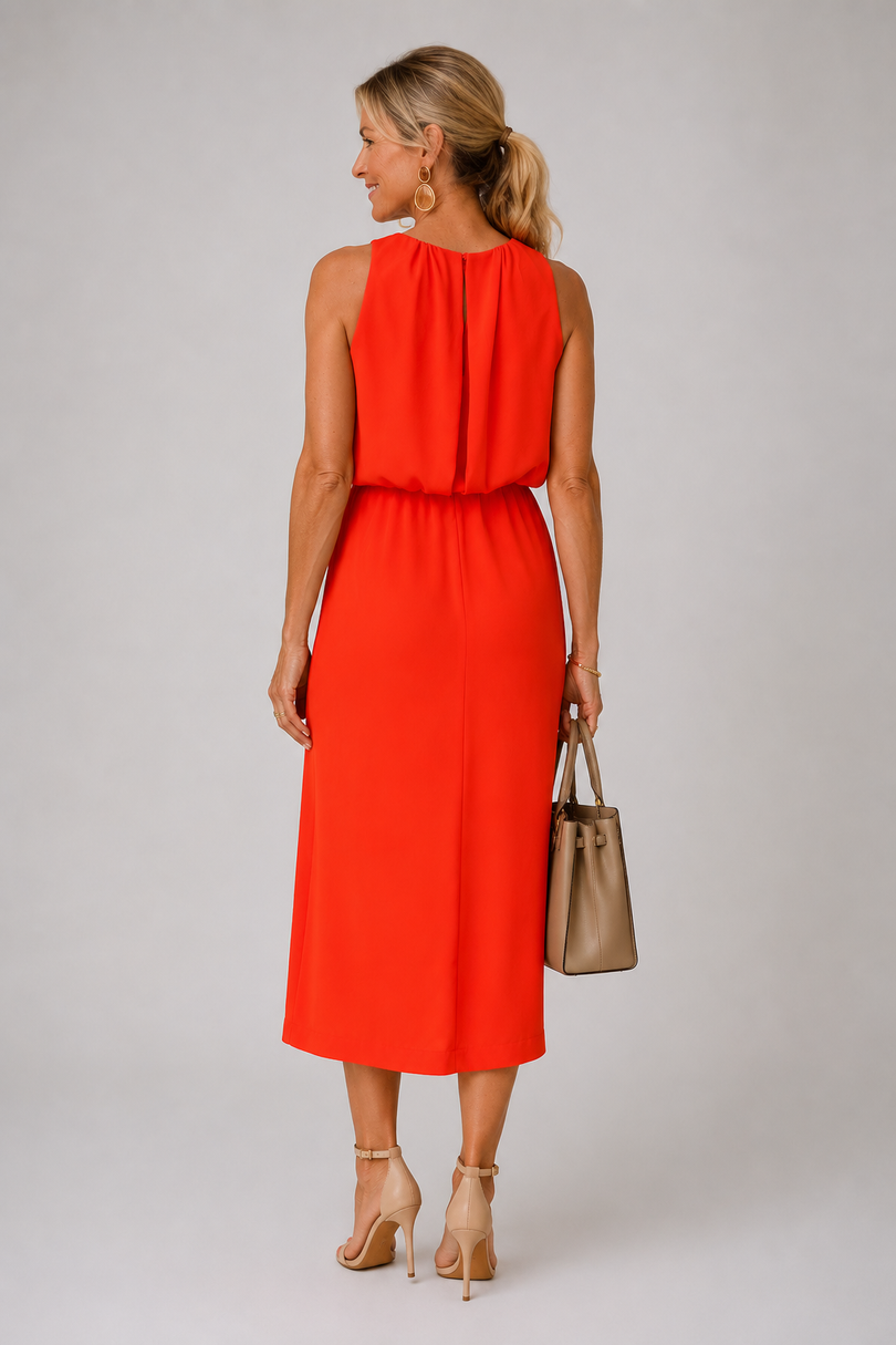 Antoinette - Middi Dress With Side Slit