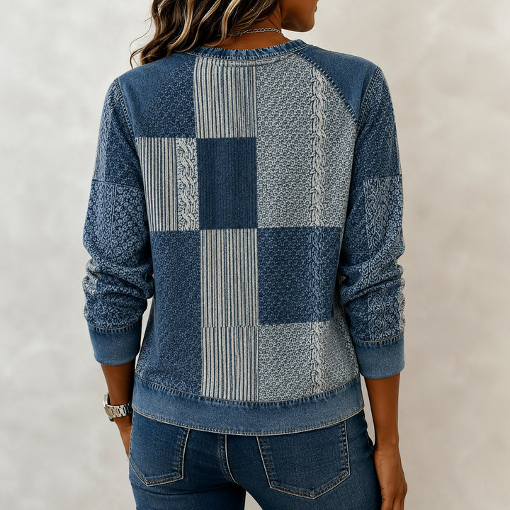 Dievina - Vintage Denim Sweatshirt