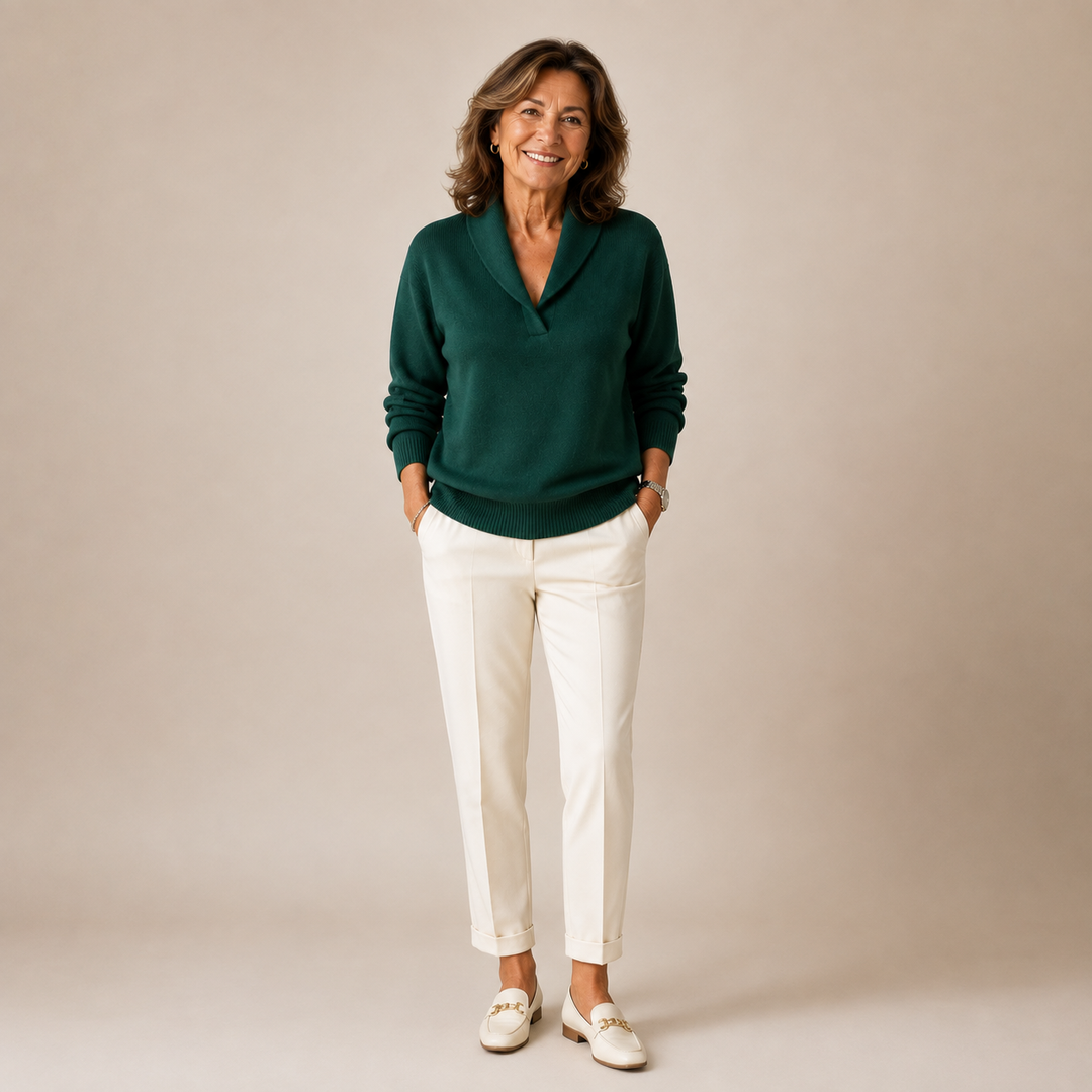 Samilla - Long Sleeve V-Neck Sweater