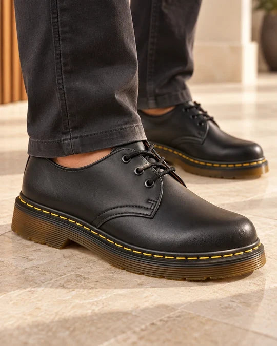 Nyklas - Lace-Up Derby Shoes With Contrast Sole Stitching