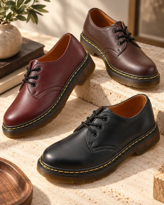 Nyklas - Lace-Up Derby Shoes With Contrast Sole Stitching