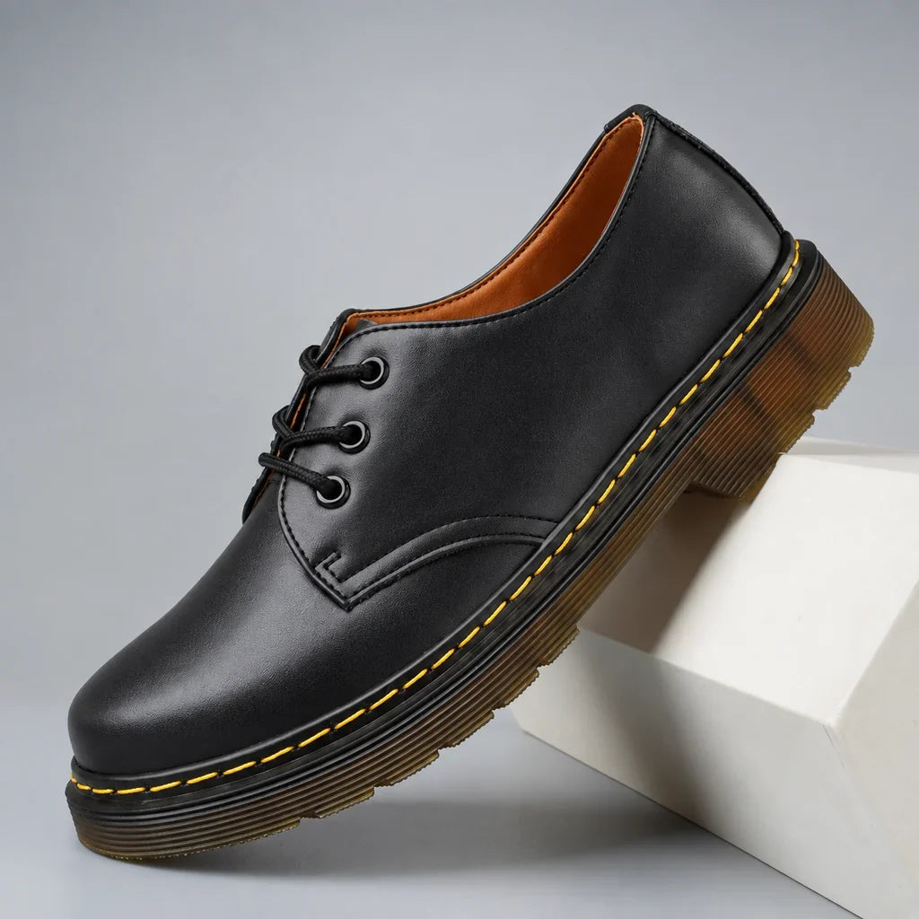 Nyklas - Lace-Up Derby Shoes With Contrast Sole Stitching