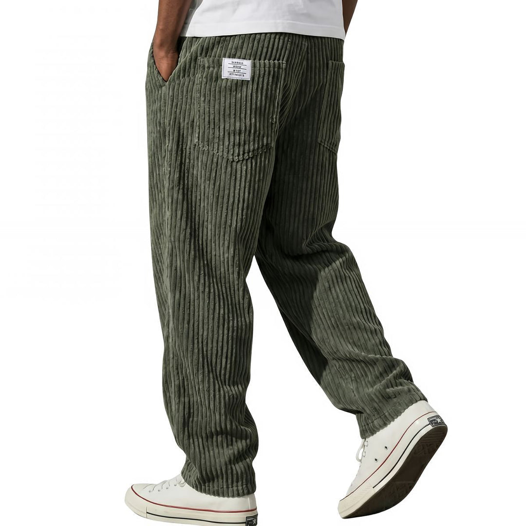 Erdem - Pants with Wide-Leg Fit and Corduroy Texture