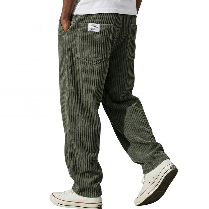 Erdem - Pants with Wide-Leg Fit and Corduroy Texture
