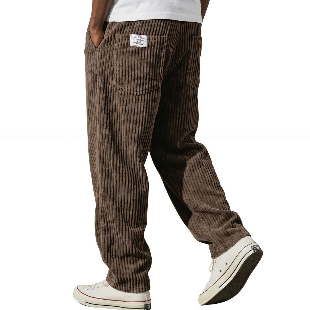 Erdem - Pants with Wide-Leg Fit and Corduroy Texture