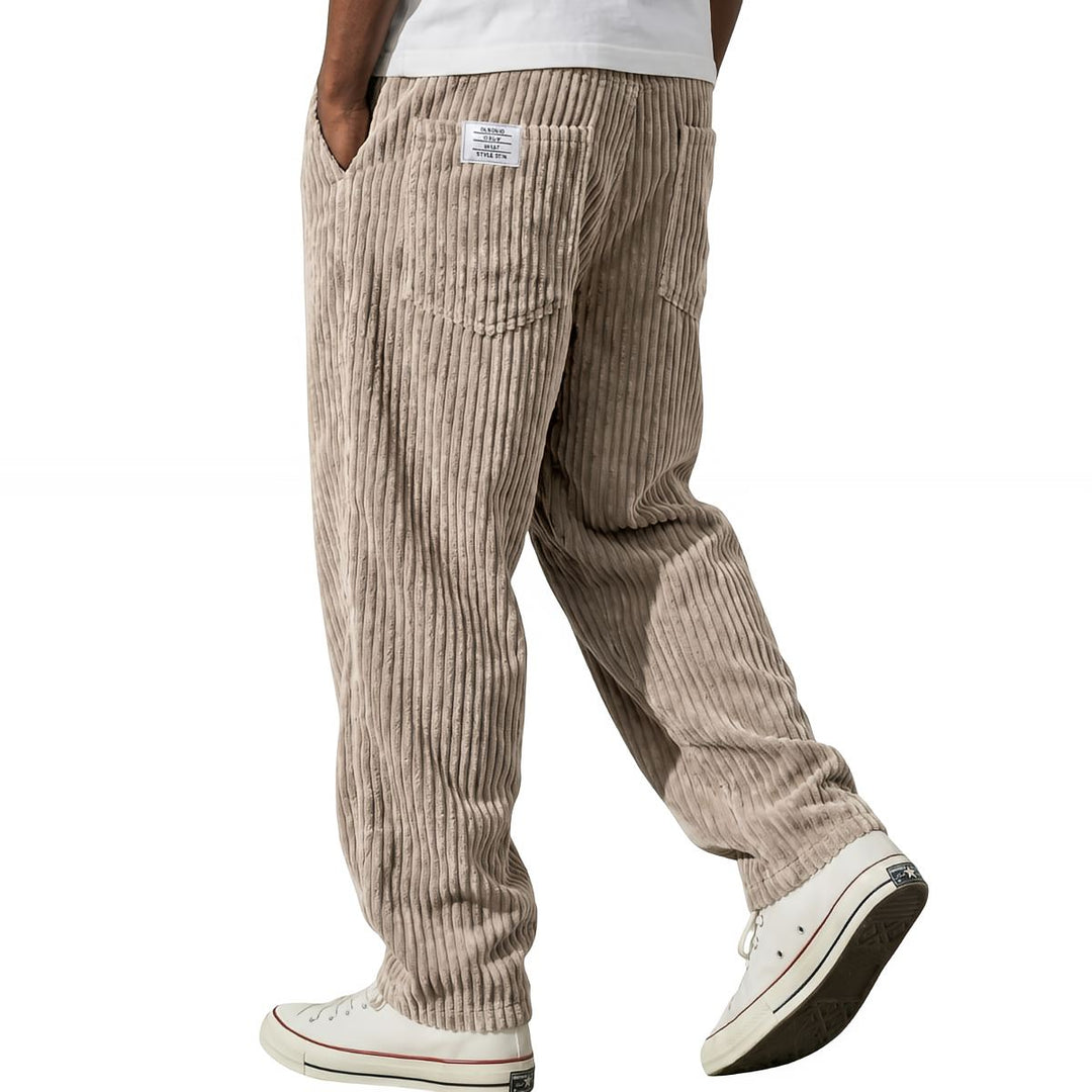 Erdem - Pants with Wide-Leg Fit and Corduroy Texture
