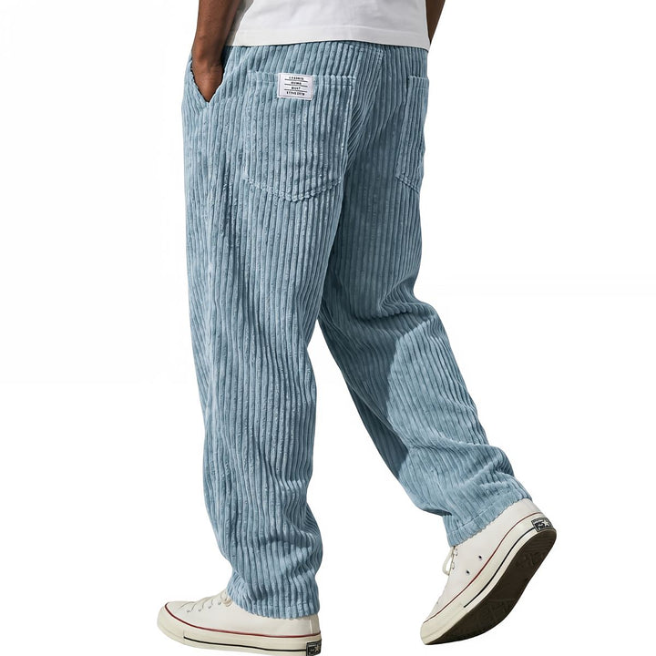 Erdem - Pants with Wide-Leg Fit and Corduroy Texture