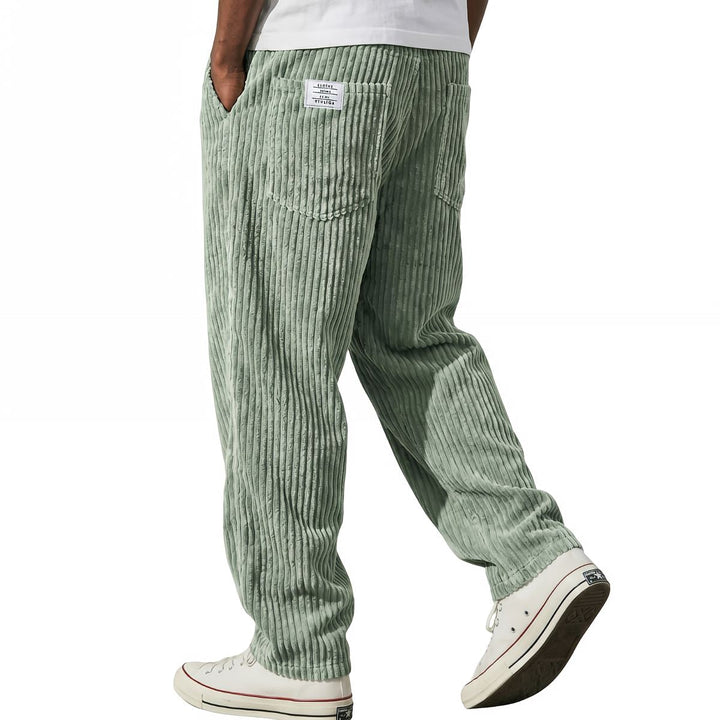 Erdem - Pants with Wide-Leg Fit and Corduroy Texture
