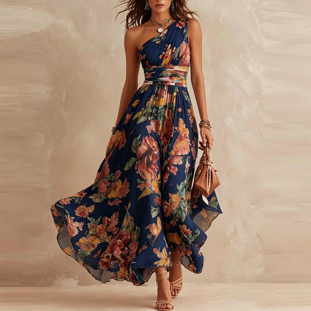 Lesena - Elegant Floral Maxi Dress