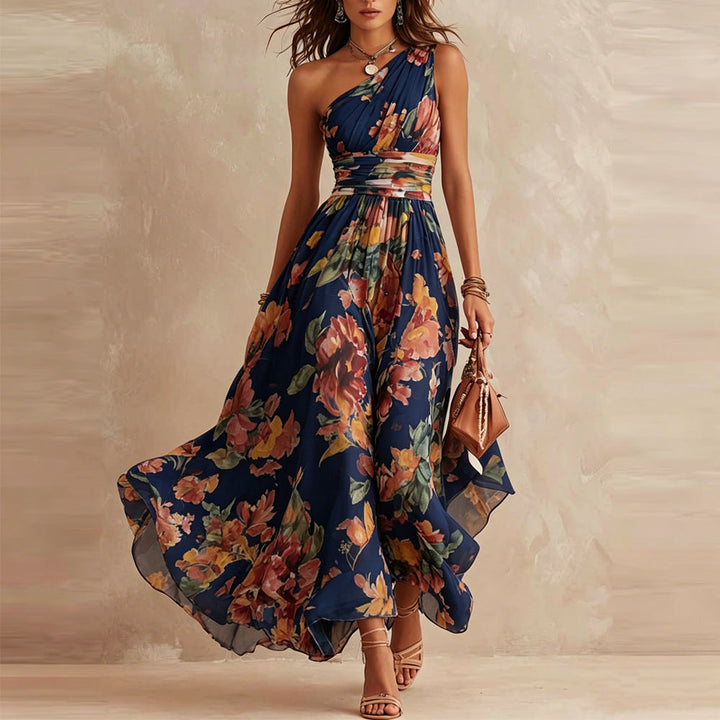 Lesena - Elegant Floral Maxi Dress