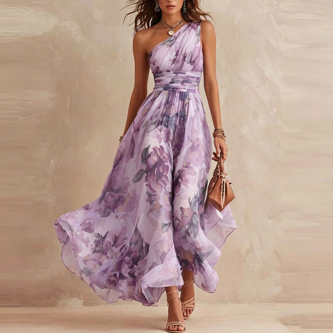 Lesena - Elegant Floral Maxi Dress