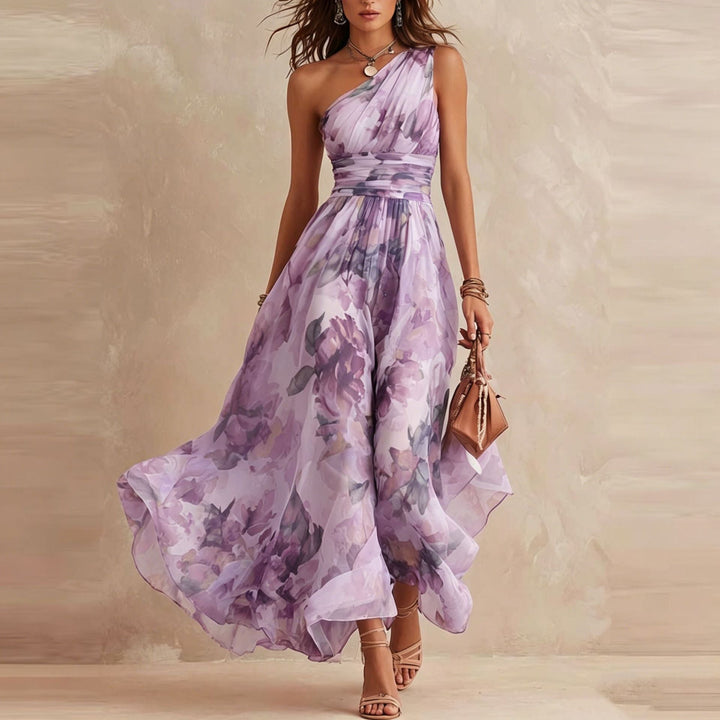 Lesena - Elegant Floral Maxi Dress
