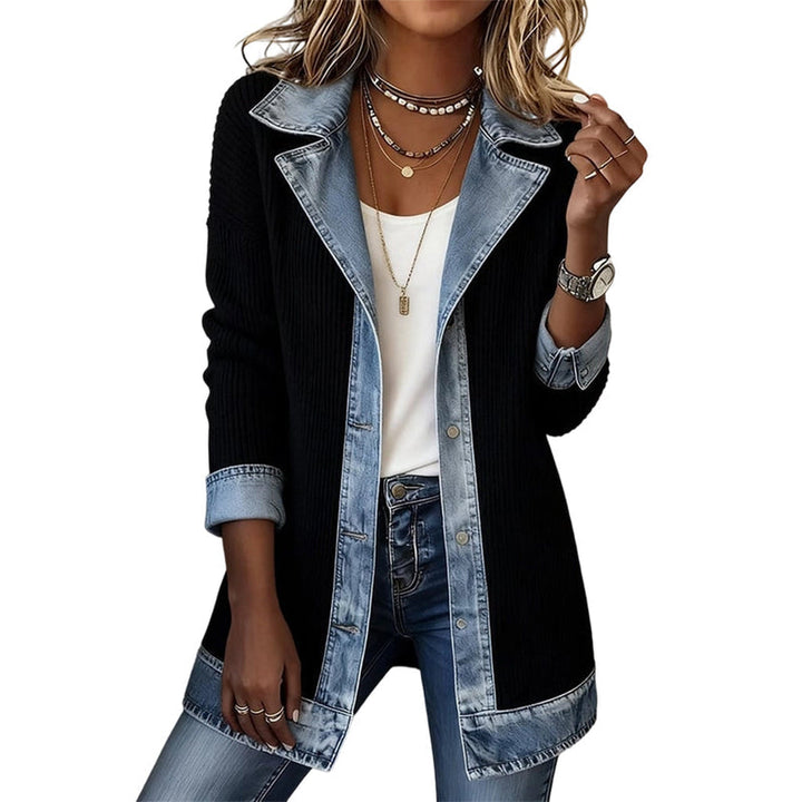 Cendall - Styish Cardigan With Denim