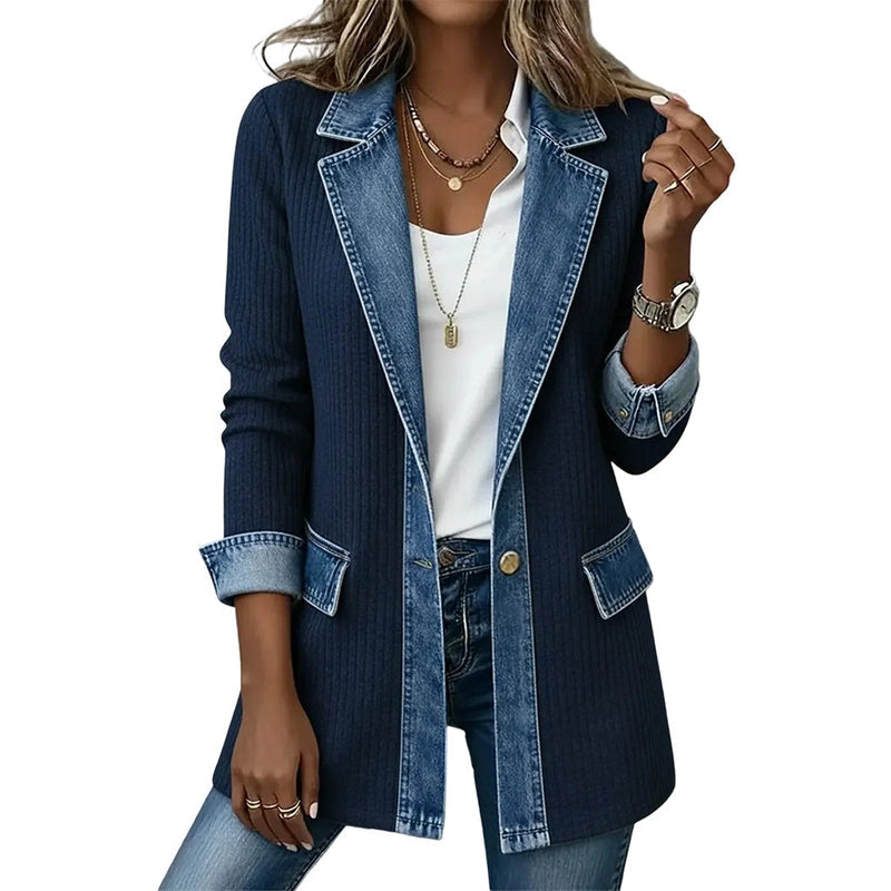 Cendall - Styish Cardigan With Denim