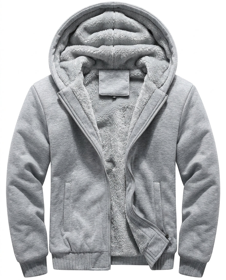 Kolina - Fleece Lined Hooded Zip-Up Jacket