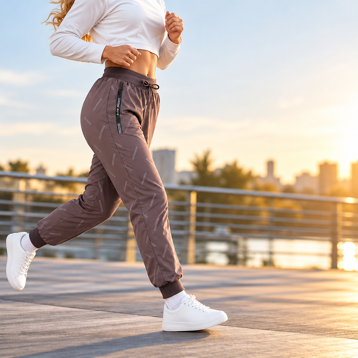 Kervina - Relaxed Fit Sports Pants With Sherpa Lining