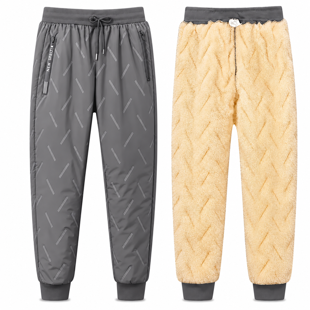Kervina - Relaxed Fit Sports Pants With Sherpa Lining