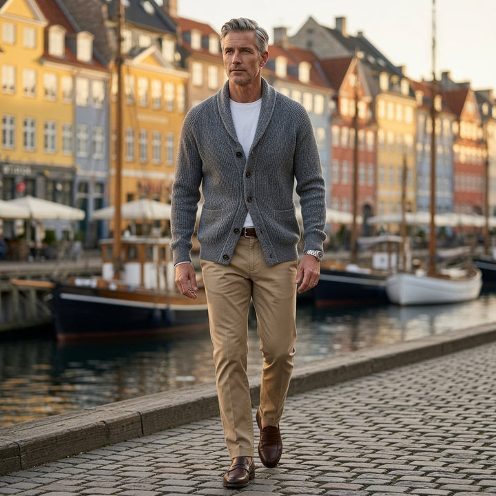 Yanis - Long Sleeve Button-Up Cardigan