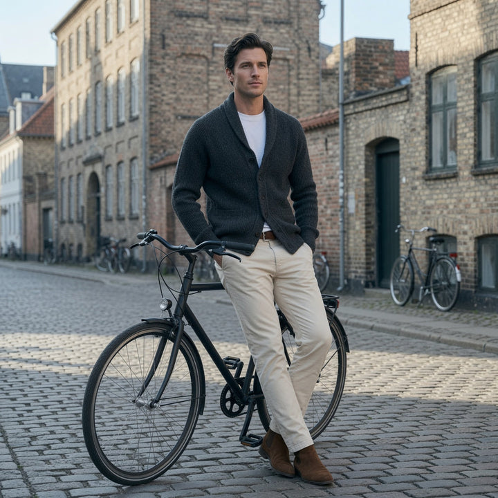 Yanis - Long Sleeve Button-Up Cardigan