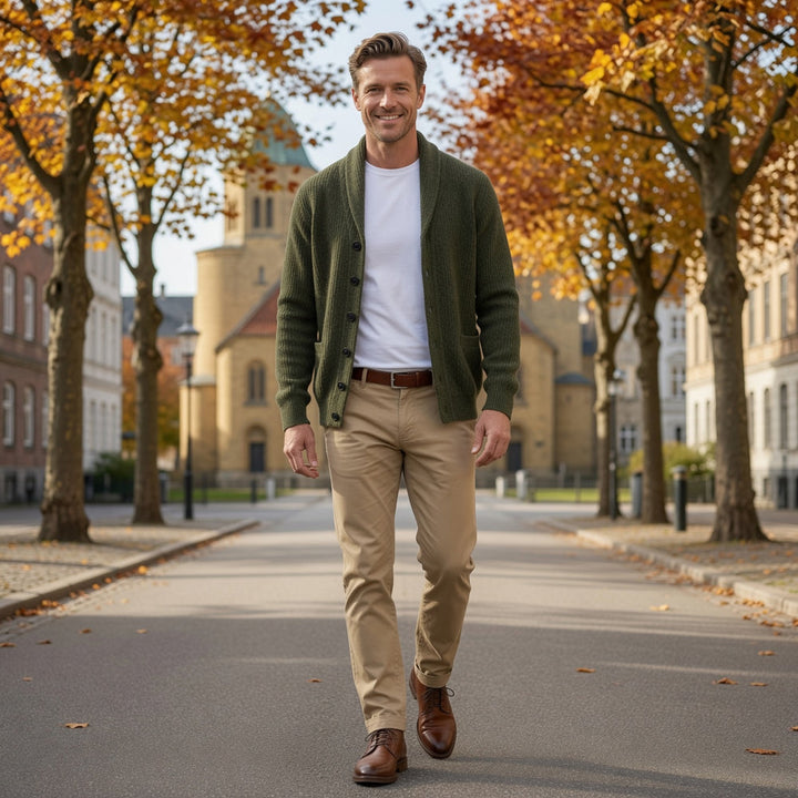 Yanis - Long Sleeve Button-Up Cardigan