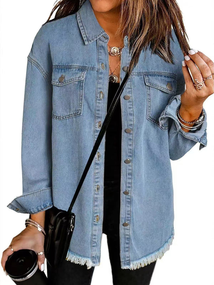 Enass - Denim Jacket With Button