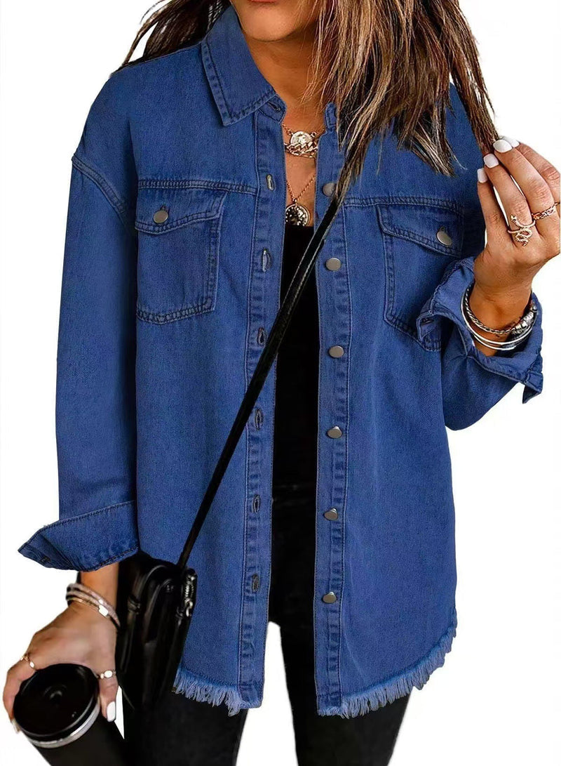 Enass - Denim Jacket With Button