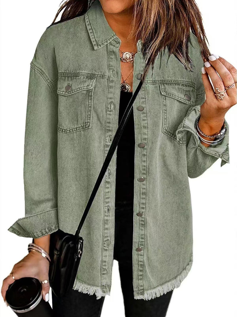 Enass - Denim Jacket With Button