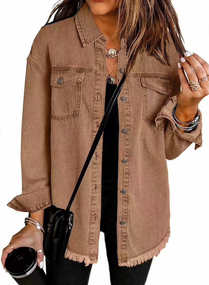 Enass - Denim Jacket With Button