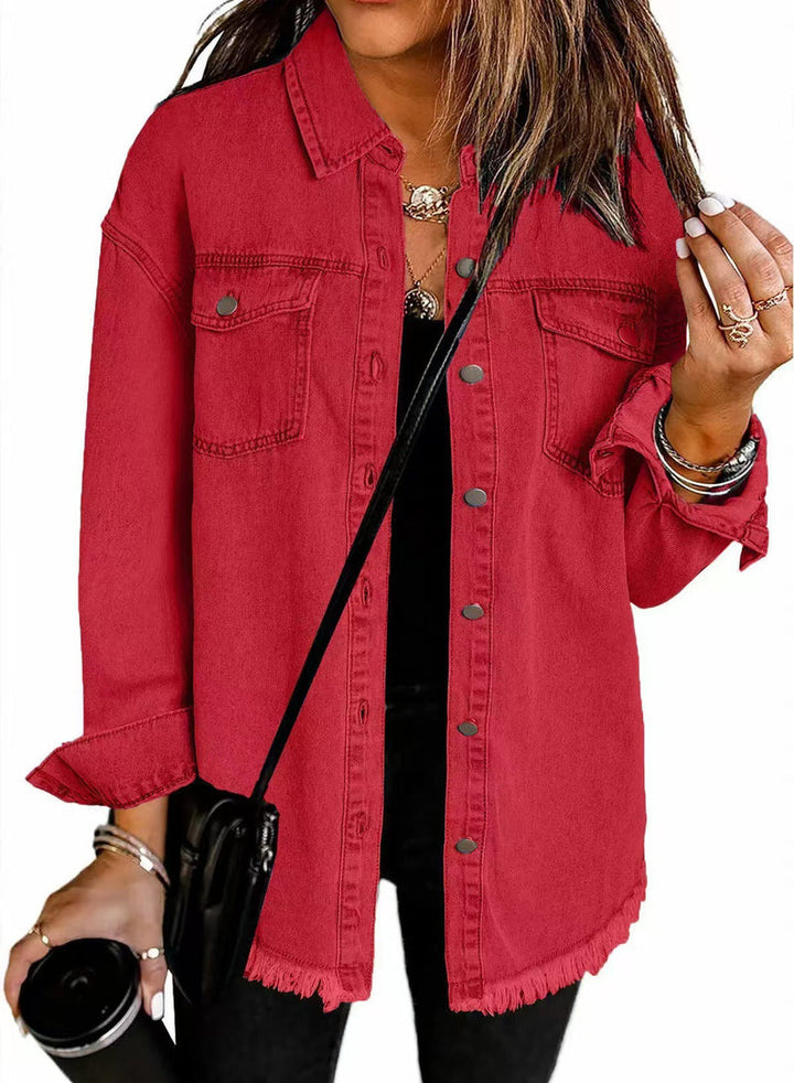 Enass - Denim Jacket With Button