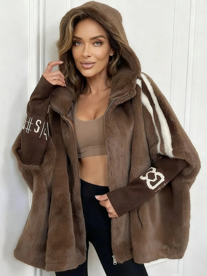 Elifia - Oversized Jacket With Hood