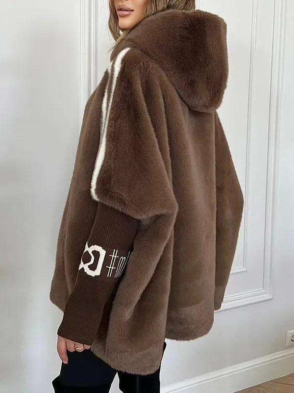 Elifia - Oversized Jacket With Hood