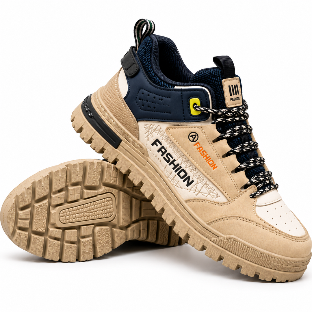 Albarran - Sneakers With Contrast Panels and Chunky Soles