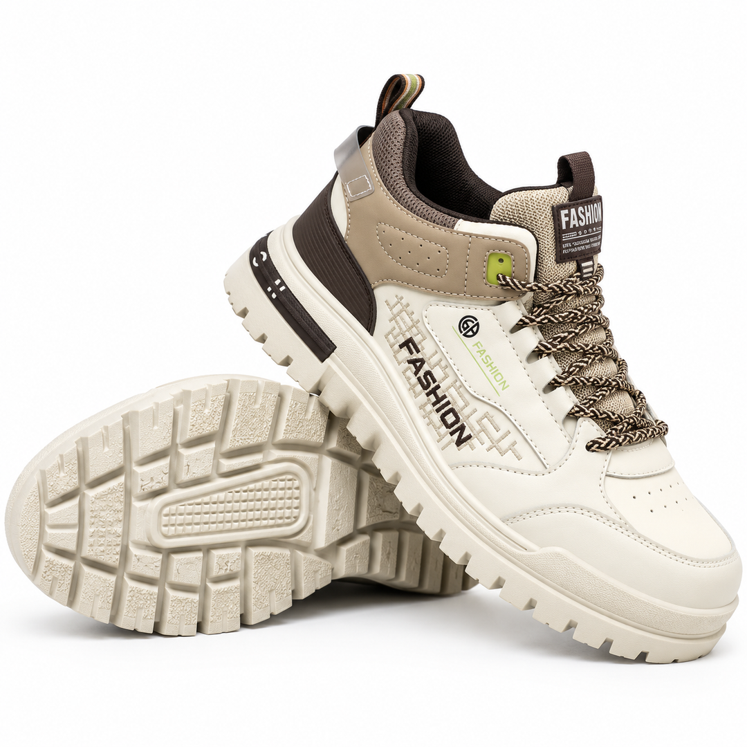 Albarran - Sneakers With Contrast Panels and Chunky Soles