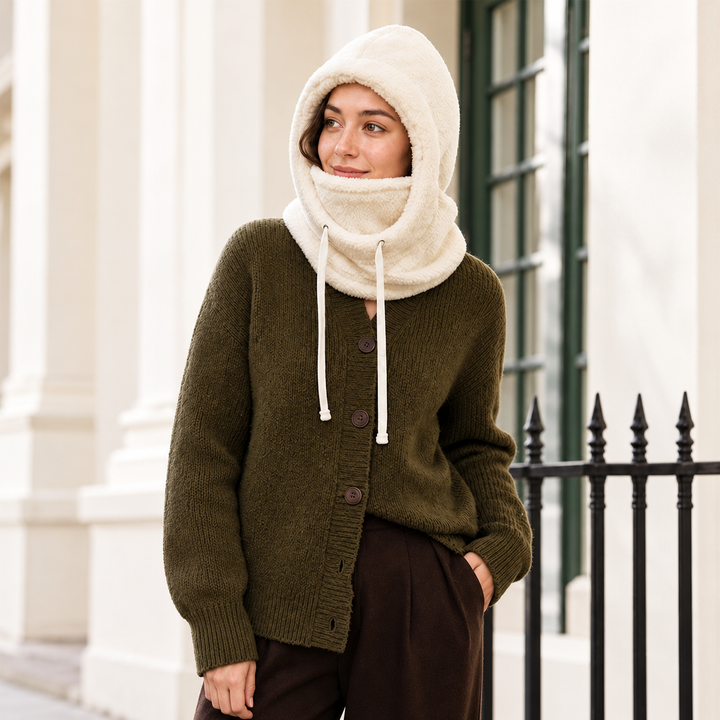 Norvello - Fleece Hooded Balaclava With Face Cover