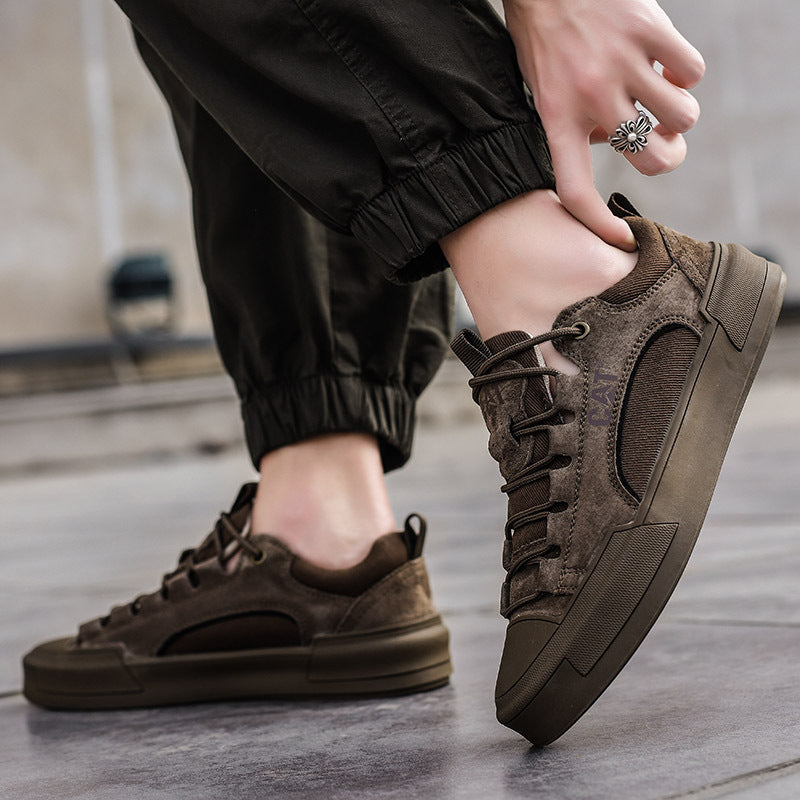 Atherton - Casual Suede Lace Up Sneakers