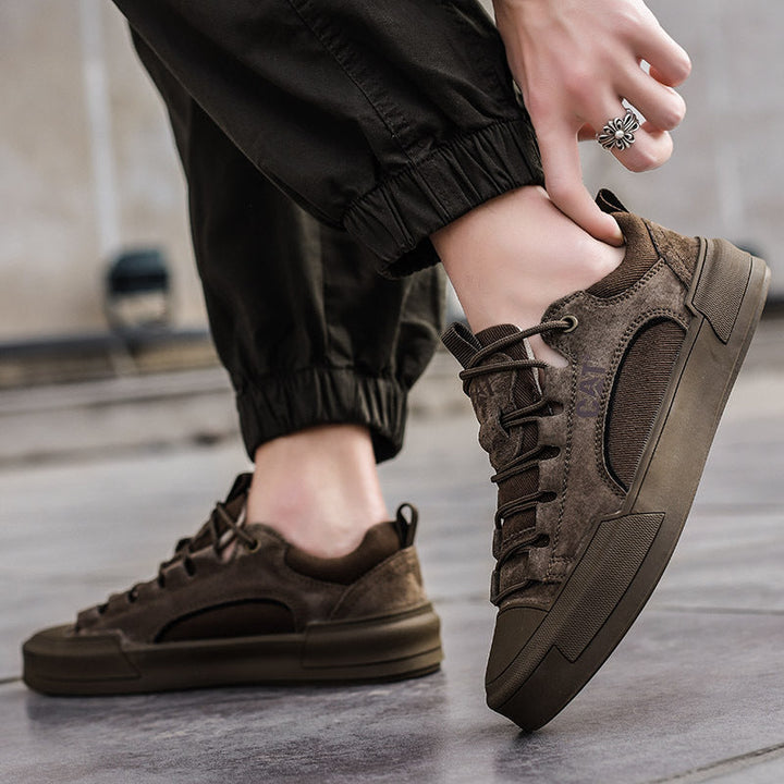 Atherton - Casual Suede Lace Up Sneakers