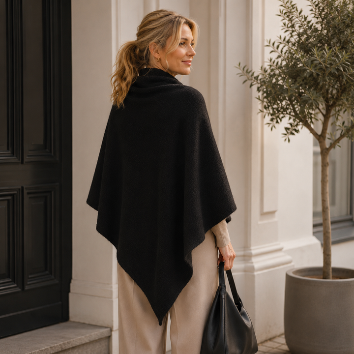 Isabel - Fleece Shawl with Front Tie Closure