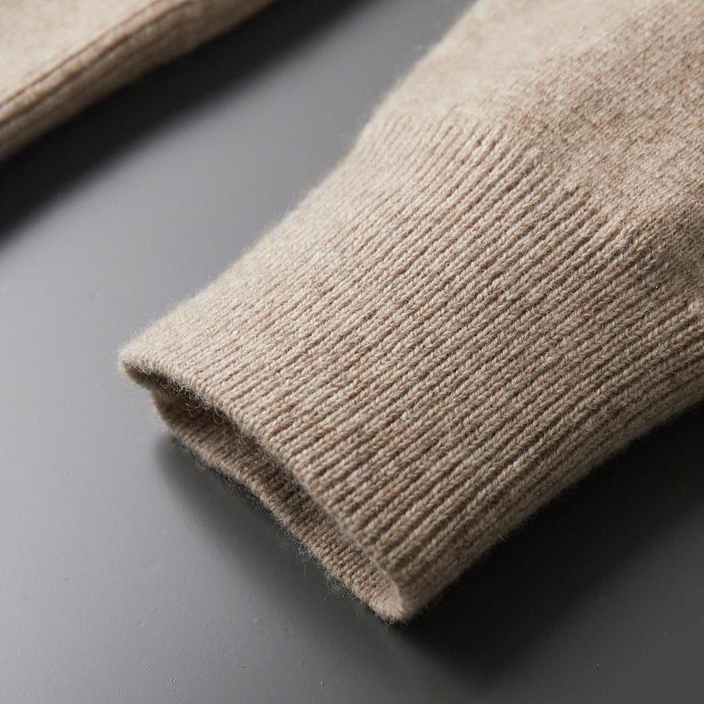 Keelon - Elegant Zip-Up Wool Sweater