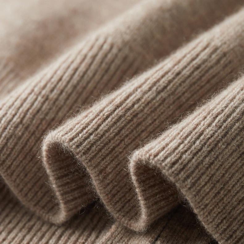 Keelon - Elegant Zip-Up Wool Sweater