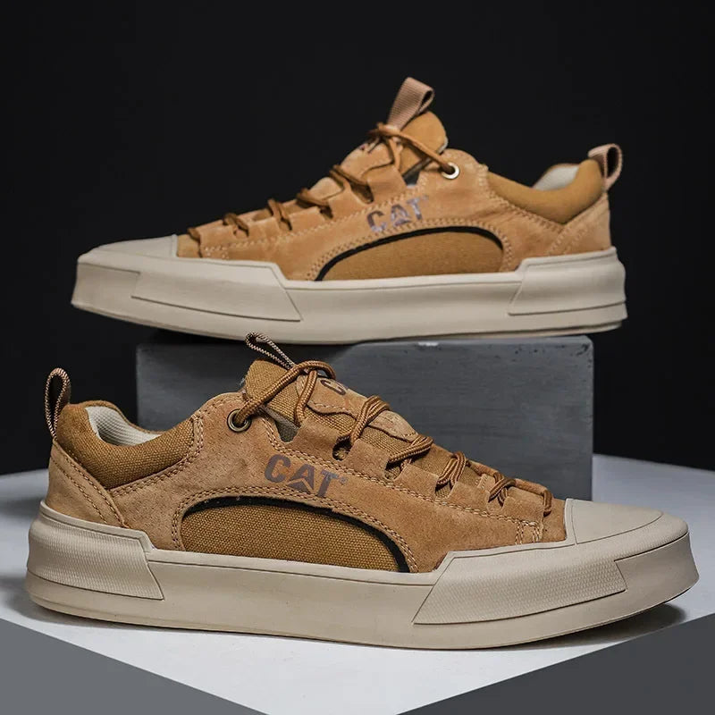 Atherton - Casual Suede Lace Up Sneakers