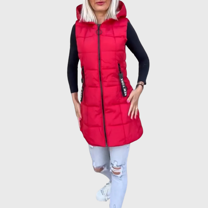 Alima - Sleeveless Padded Coat