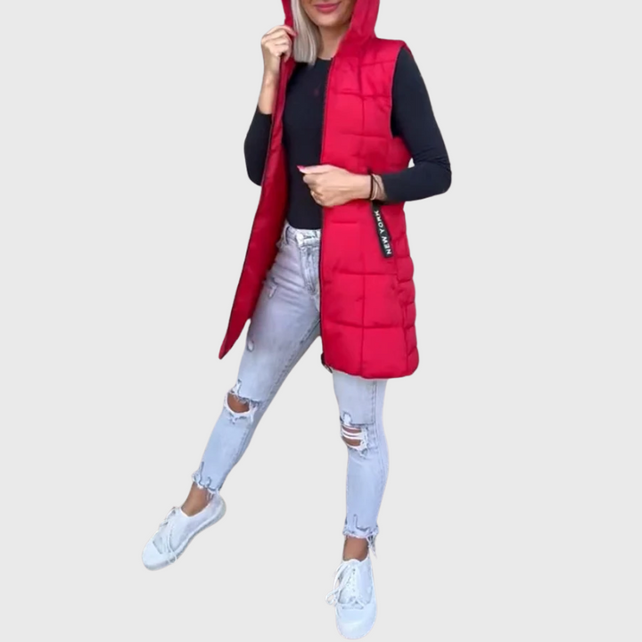 Alima - Sleeveless Padded Coat