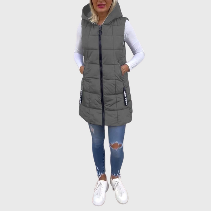 Alima - Sleeveless Padded Coat