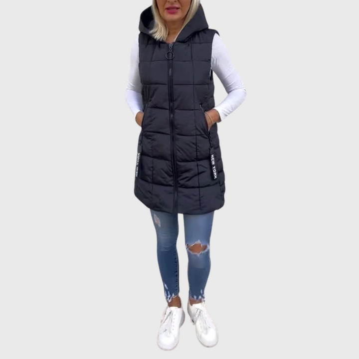 Alima - Sleeveless Padded Coat