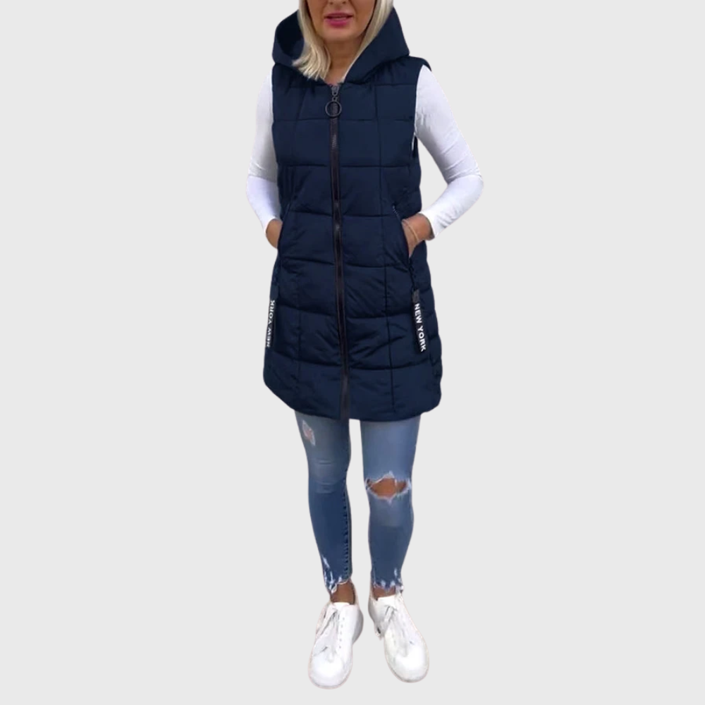 Alima - Sleeveless Padded Coat