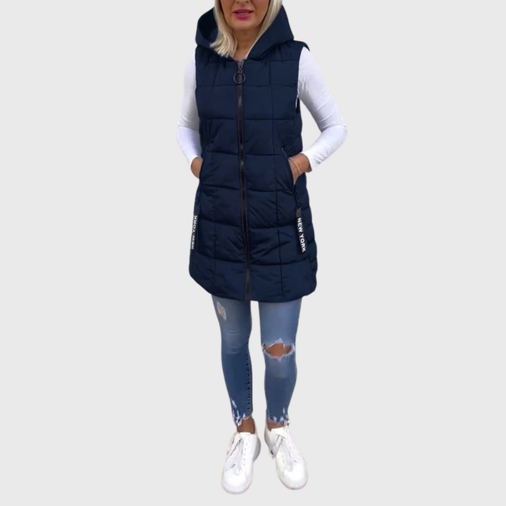Alima - Sleeveless Padded Coat