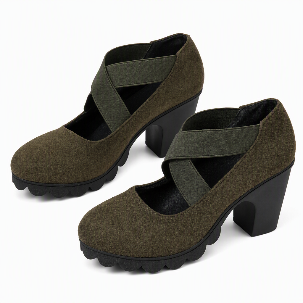 Magela - Mary Jane Style Shoes With Crossed Straps