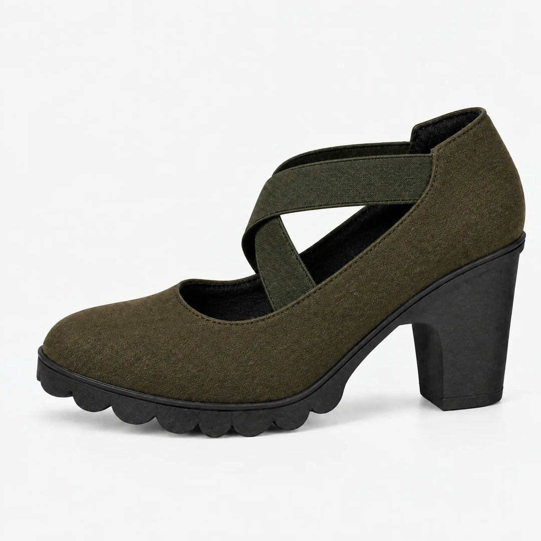Magela - Mary Jane Style Shoes With Crossed Straps