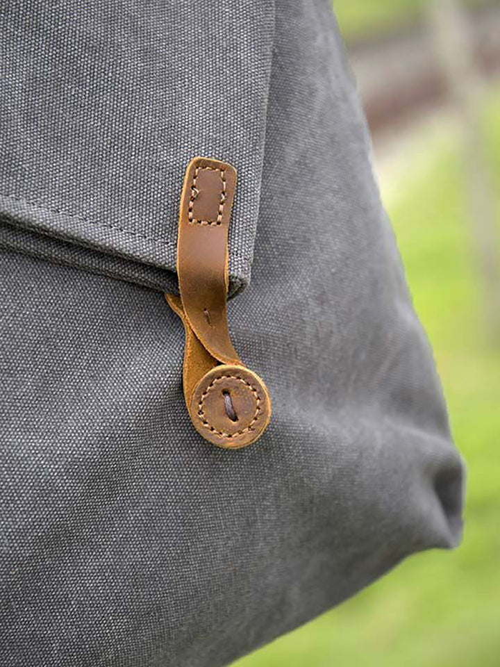 Liraine - Canvas And Leather Crossbody Bag