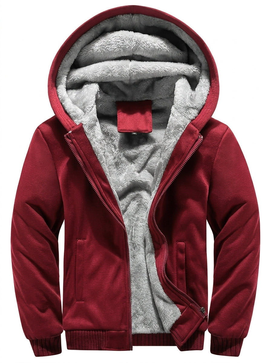 Kolina - Fleece Lined Hooded Zip-Up Jacket